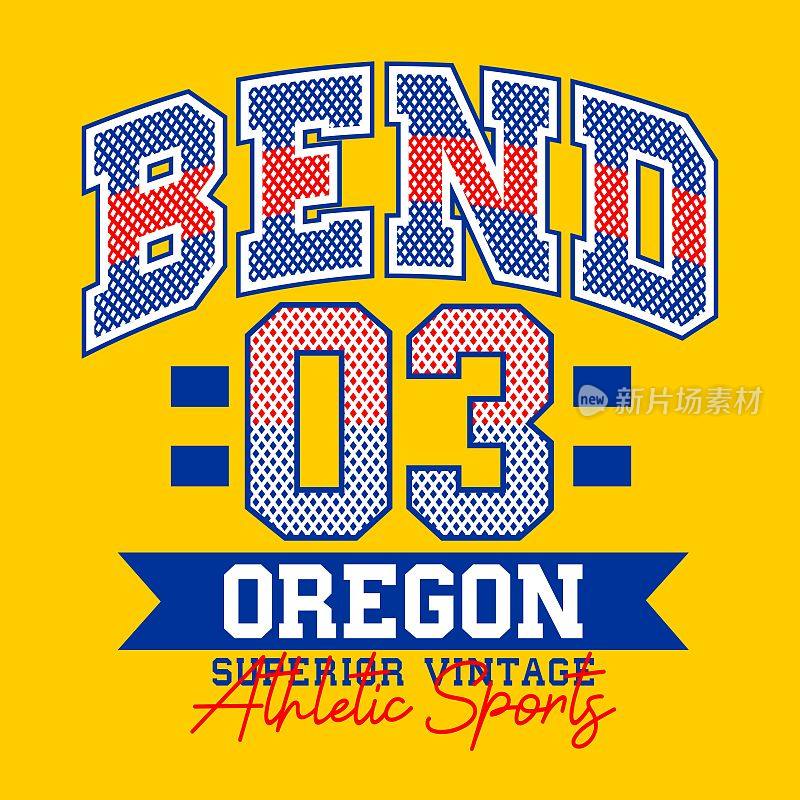 Bend Oregon 03图形标语t恤设计